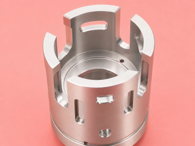 Aerospace slotted component with ±0.005mm tolerance machining