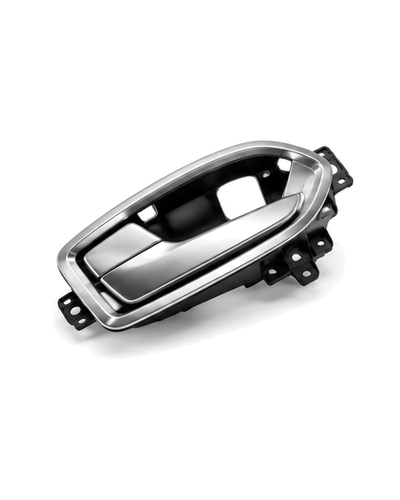 automotive interior door handle by injection molding