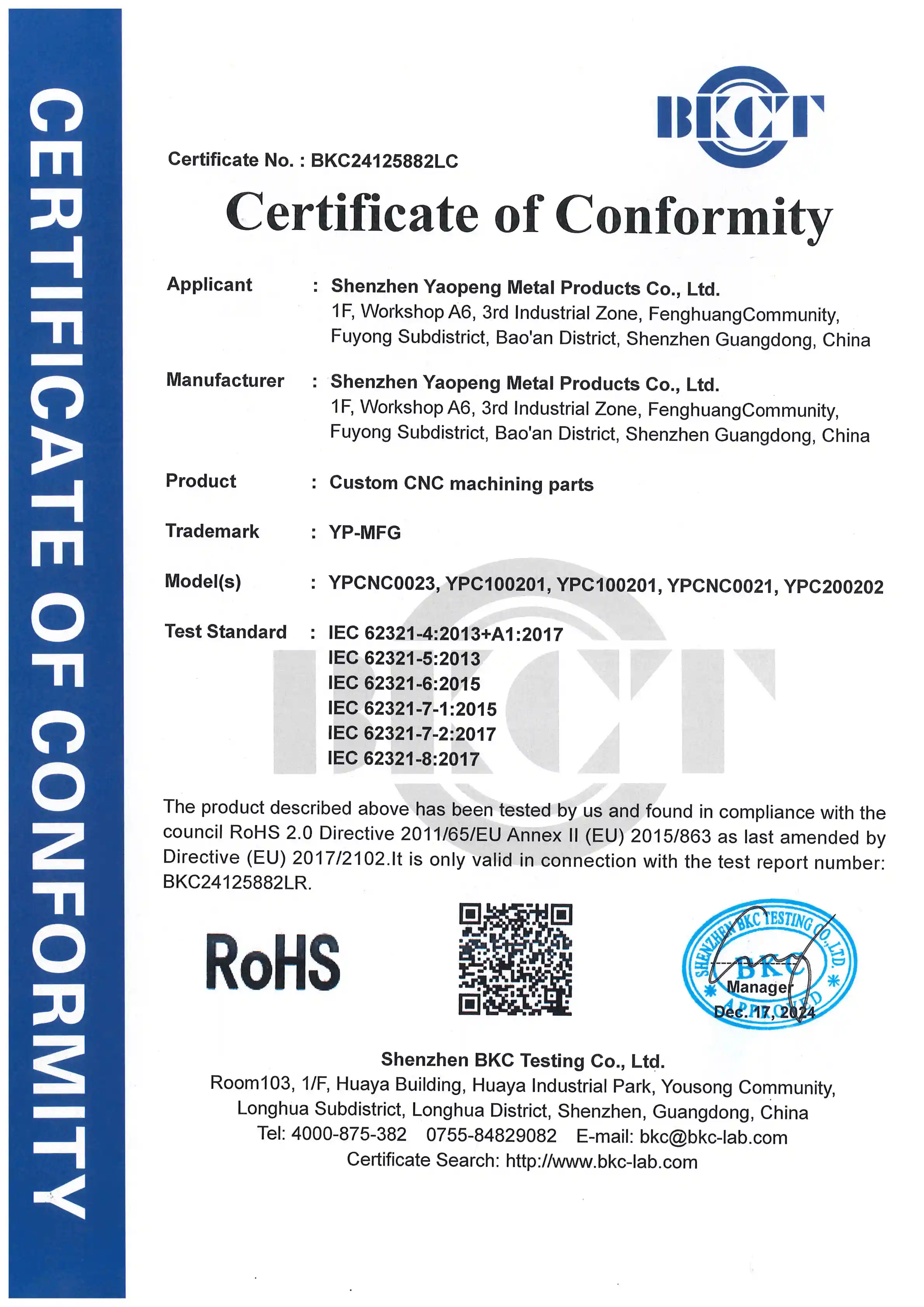 ISO 13485:2016 Certificate Issued for Medical Hearing Aids, Demonstrating Compliance with Quality Management Requirements in the Medical Device Field