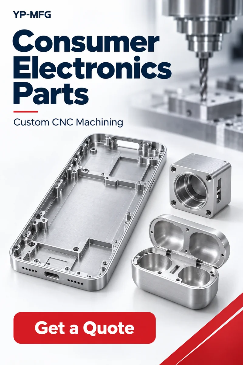 Custom CNC machined consumer electronics parts - Get a Quote