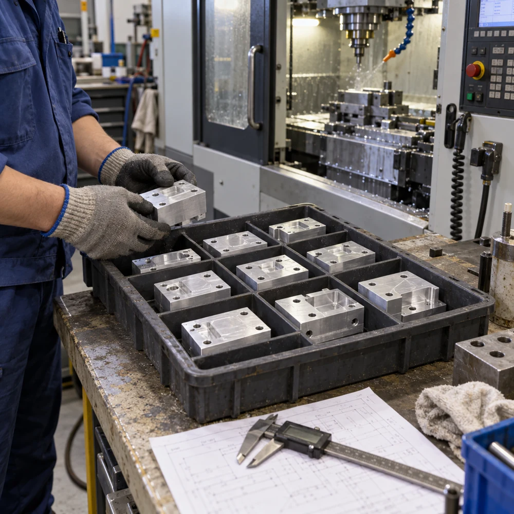 Batch machining and component handling