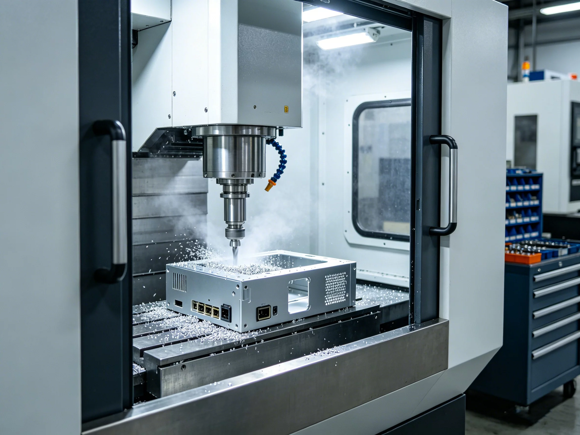 CNC machined custom aluminum enclosure components