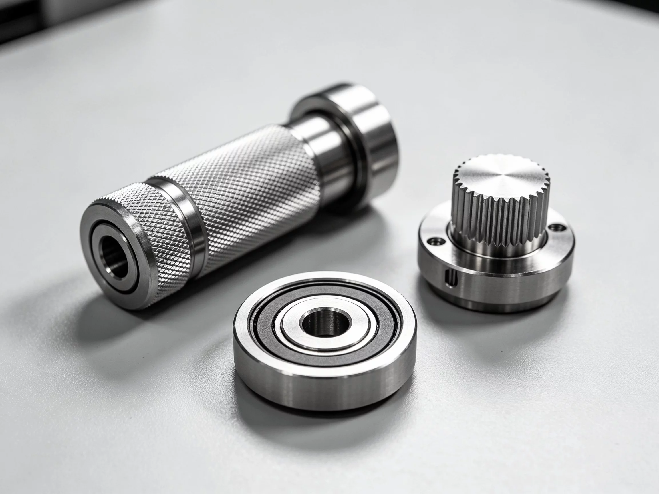 CNC turned knobs, rollers and wheels