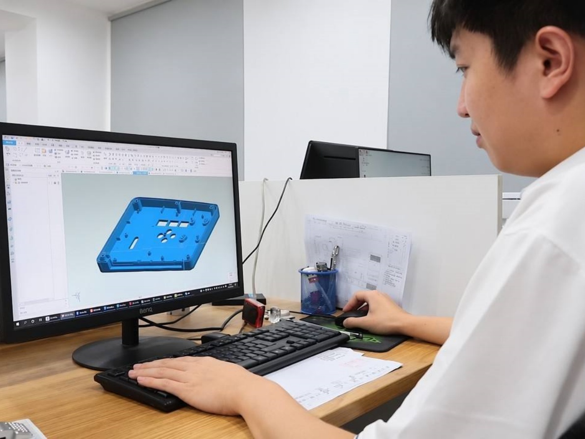 Engineer providing free enclosure engineering consultation