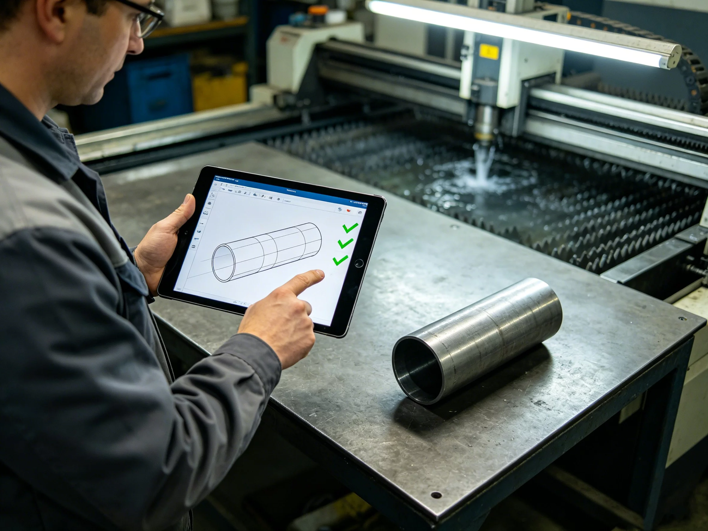 Engineering review for waterjet cutting manufacturability
