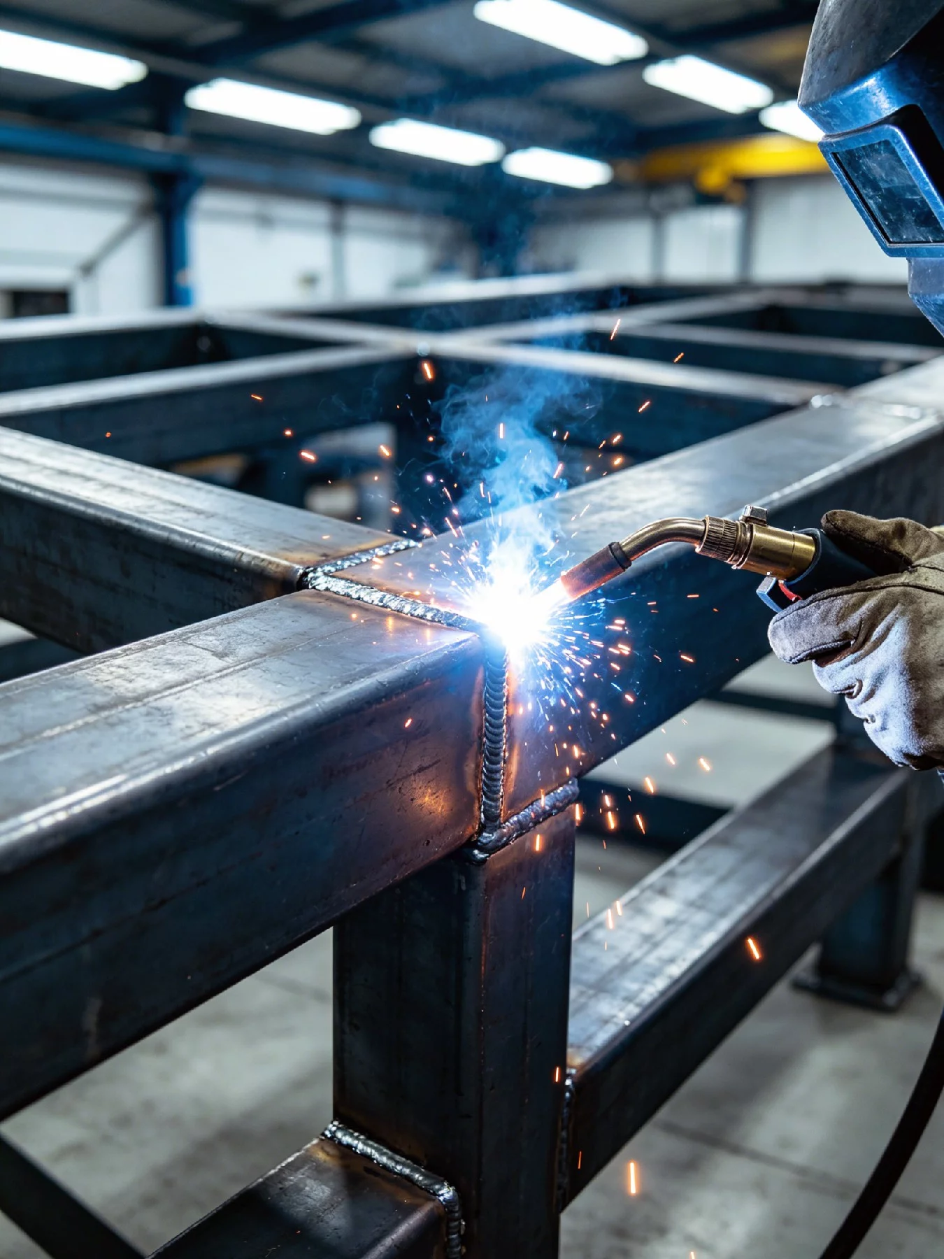Welded structural assemblies and steel fabrications