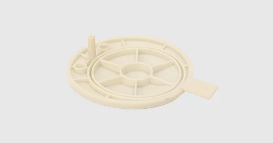 temperature resistant vacuum cast part
