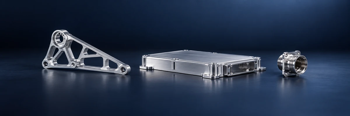 Illustrative CNC-machined aerospace structural components