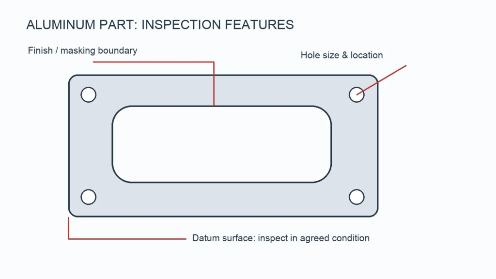 Aluminum CNC Parts Inspection: Material, Datums & Finish